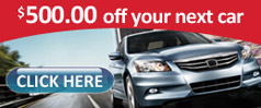 $500 off your next car