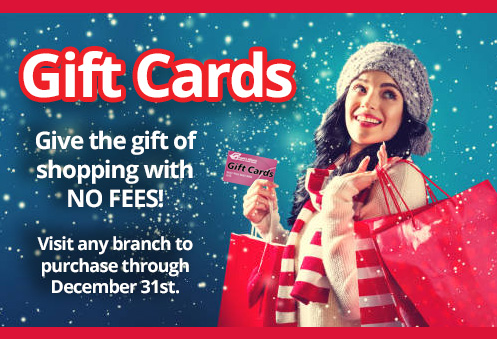 PAFCU Gift Cards